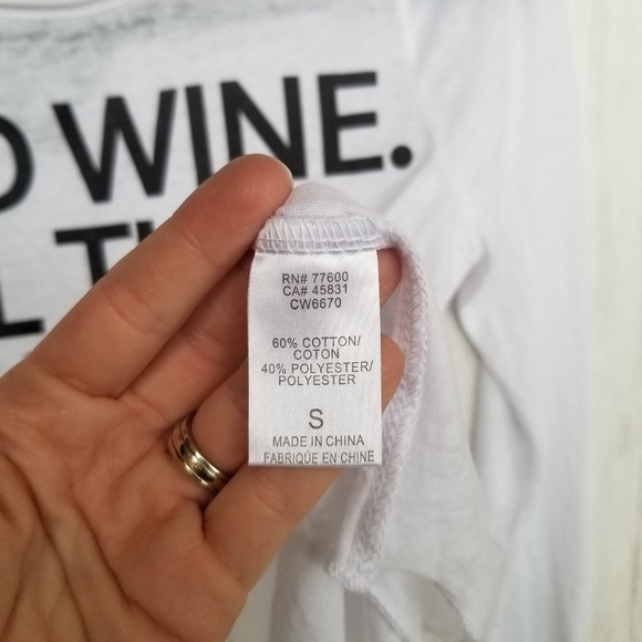 NWT Chaser Red Wine Time Long Sleeve Top Sz Small - Picture 5 of 8